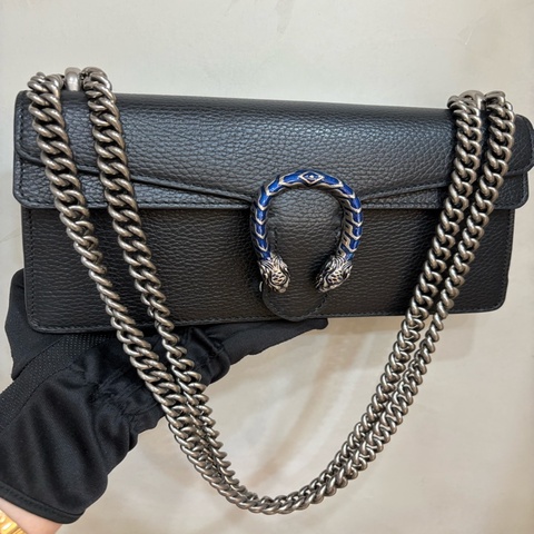 Gucci 全新閑置品 黑色鑲鑽寶石💎酒神包