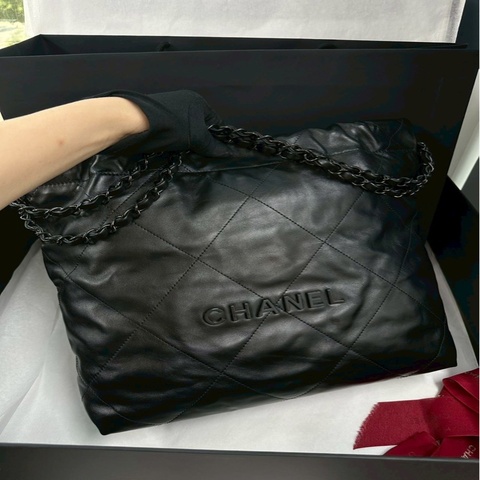 香奈兒22bag SoBlack小號 芯片款 24年