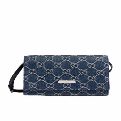 Gucci 女士 帶肩帶和 Gucci 銘牌的單肩包均碼碼小號、23cm*7.8cm*11.4cm