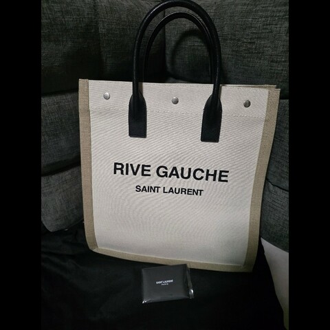 [全新] Saint Laurent YSL 帆布托特包 Rive Gauche