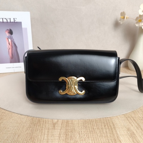 【VUINCA Vintage 價格僅供參考】 CELINE 腋下包 黑色 牛皮