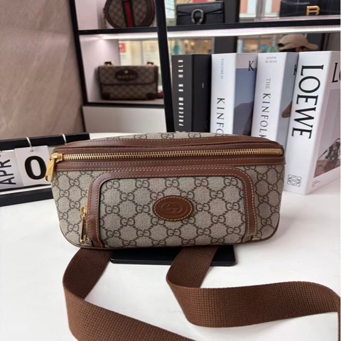 GUCCI古馳 retro系列老花腰包