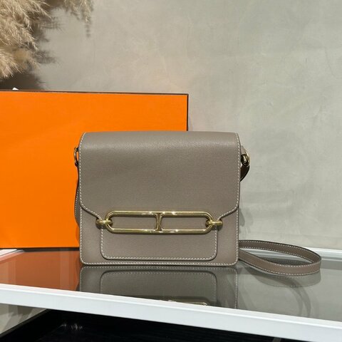 HERMES Roulis 23 - Etoupe 18 大象灰金 C