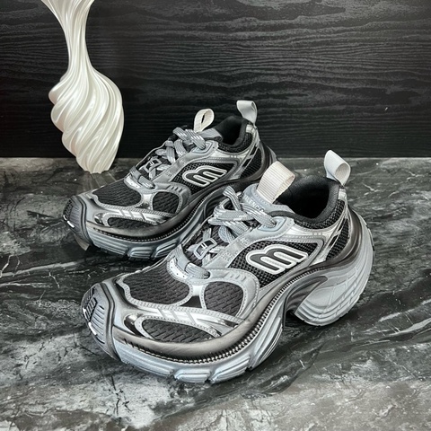 Balenciaga巴黎世家6xl黑銀老爹鞋休閒鞋 36碼