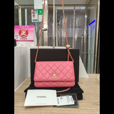 Chanel pink 金球woc
