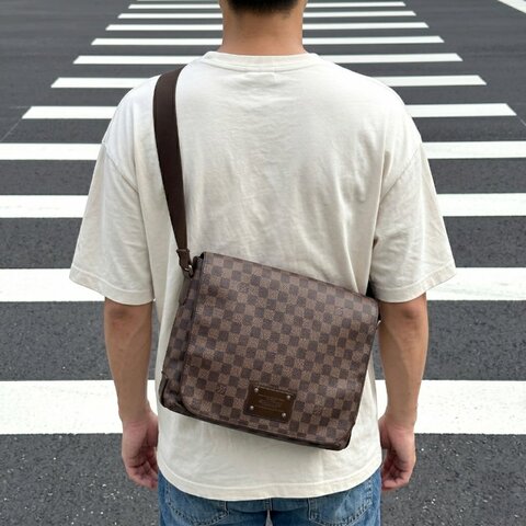 Louis Vuitton 經典棋盤格翻蓋郵差包，DISTRICT，路易威登，LV，斜背包，真品，正品，現貨，免運