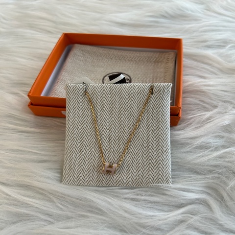 Hermes Pop H 粉色項鍊