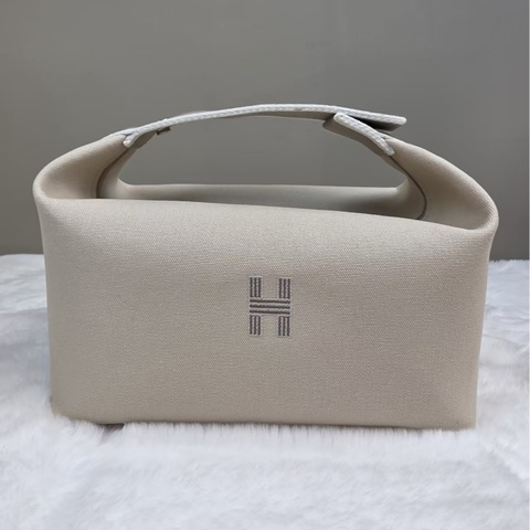 HERMÈS愛馬仕 帆布飯盒包 26×16×12cm