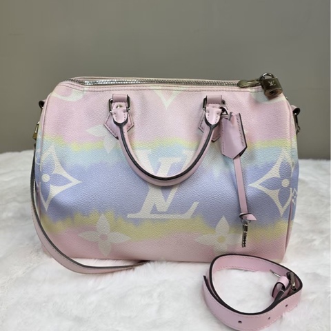 LOUIS VUITTON路易威登 Speedy25馬卡龍暈染限定款 25×19×15cm