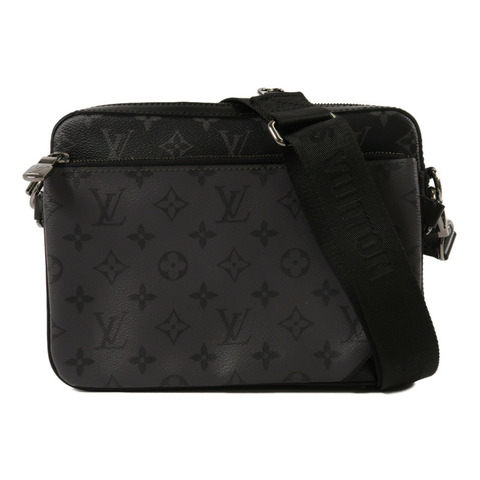 LOUIS VUITTON Monogram Eclipse Reverse Trio Messenger肩背袋