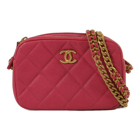 CHANEL 牛皮皮革Camera Bag鏈帶肩背袋