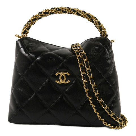 CHANEL 羊皮皮革Clutch With Chain手挽肩背兩用袋