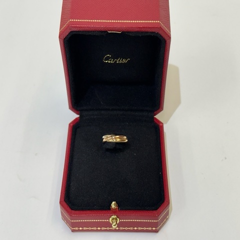 Cartier 750三色18K 三環戒超小型款