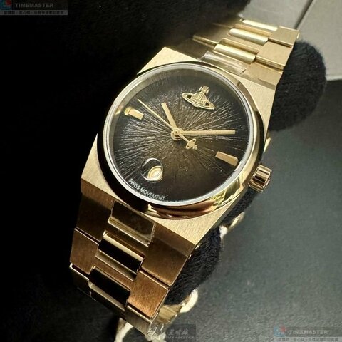 Vivienne Westwood手錶,編號VW30321,28mm金色錶殼,金色錶帶款
