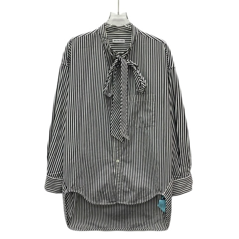 Balenciaga 黑色竖条纹衬衫 32 XXS码