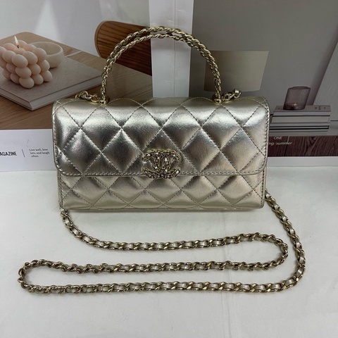 Chanel 香奈兒 25S金色牛皮KELLY