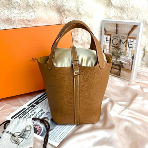 Hermès Picotin Lock 菜籃子 37 金棕色 18 金扣 k stamp