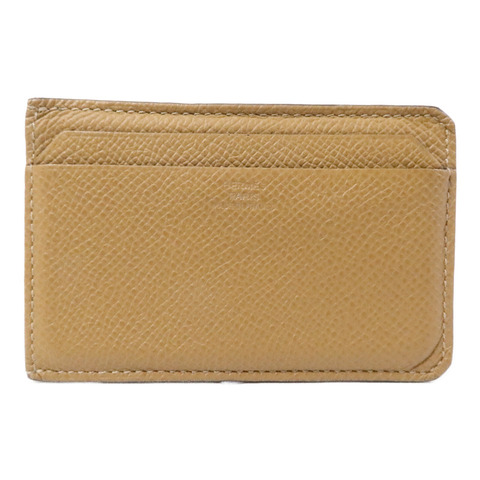 HERMES Epsom皮革City 4CC Card Holder卡片套Biscuit