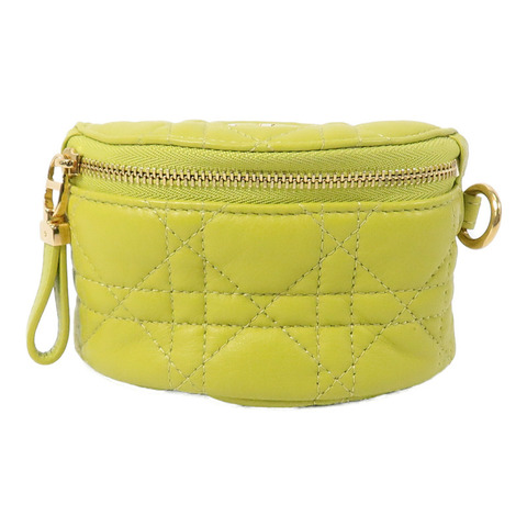 Dior 羊皮皮革Caro Half Moon Coin Purse零錢包