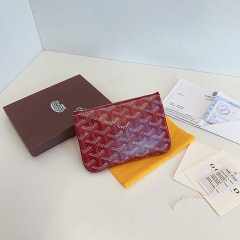 ✨Goyard｜Senat Mini一字拉鍊零錢包｜閒置99新全配