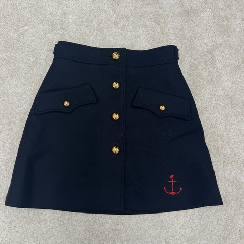 miumiu毛呢藏青色半裙 尺寸40（170/66A）