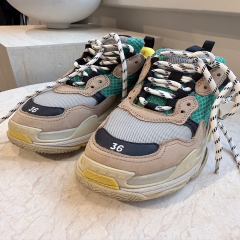 Balenciaga✨Triple S 多色皮革拼接老爹鞋 #36