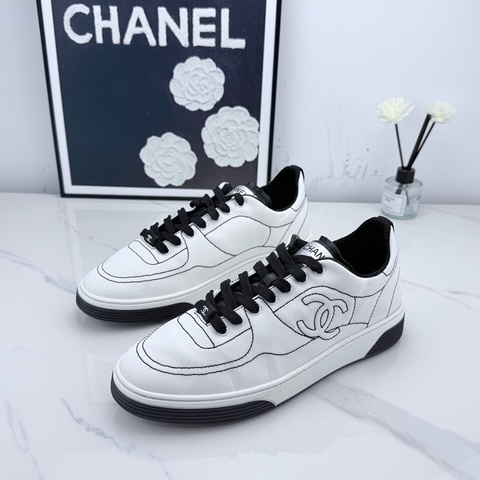 chanel香奈兒 黑白漫畫板鞋 25c新款 39.5碼  男女同款