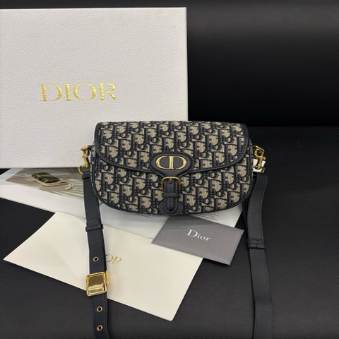 Dior 迪奥 藍花中號BOBBY馬鞍斜挎