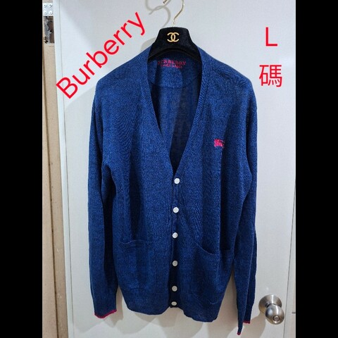 只試穿1次／L碼／Burberry Black Label ／時尚開襟外套