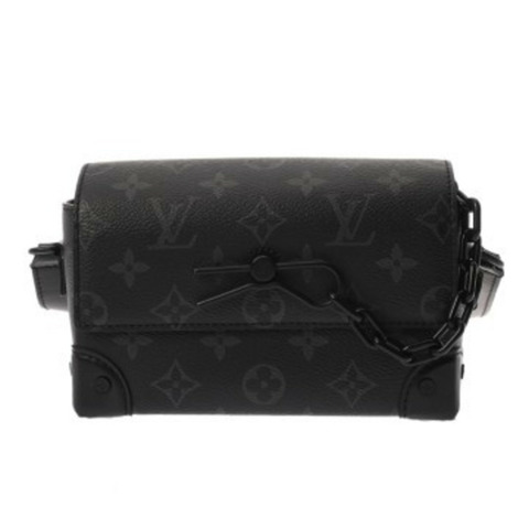 路易威登 (LOUIS VUITTON) Monogram Eclipse Steamer Wearable Wallet 黑色 M81852 男士帆布肩背包 A 級二手 Ginzo