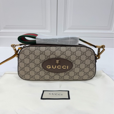 Gucci Neo 虎頭 PVC 帆布 相機包 郵差包 斜背包 肩背包 側背包