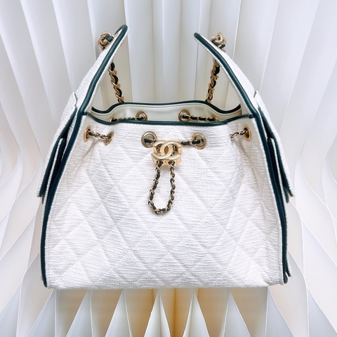 Chanel 25 小號黑白拼色