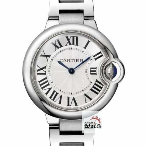 【大眾名錶】Cartier 卡地亞 W6920084 藍氣球系列 中型錶款 羅馬時標面盤 錶徑33mm 石英機芯 大眾名錶G320