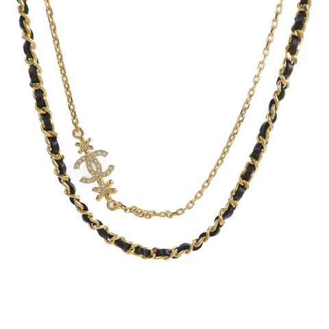 CHANEL 金屬/牛皮皮革Necklace項鍊