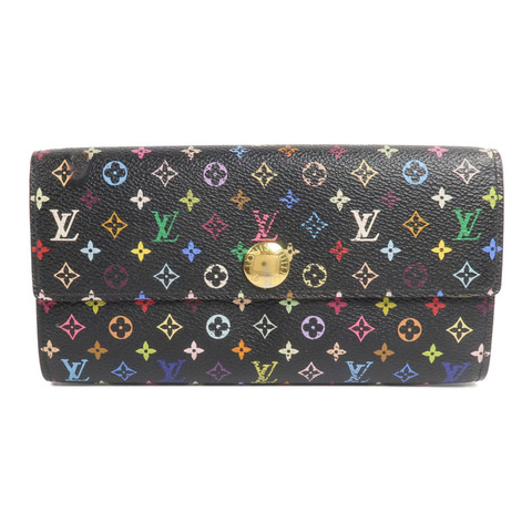 LOUIS VUITTON Monogram Multicolore Portefeuille Sarah Wallet長錢包