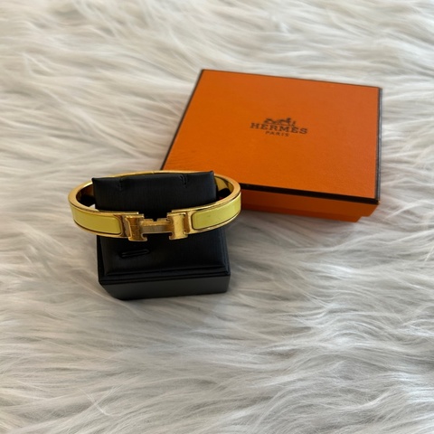 Hermes H Clic 黃色手環