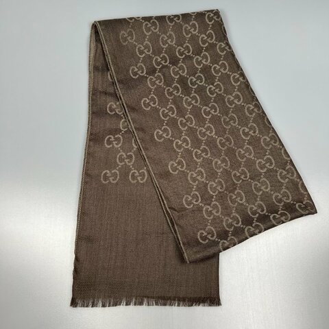GUCCI 165904 摩卡棕圍巾