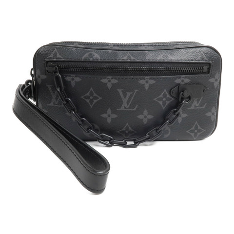 LOUIS VUITTON Monogram Eclipse Pochette Volga手拿包