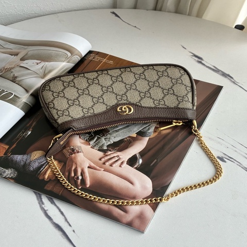 Gucci 烏木色麻將包🎀