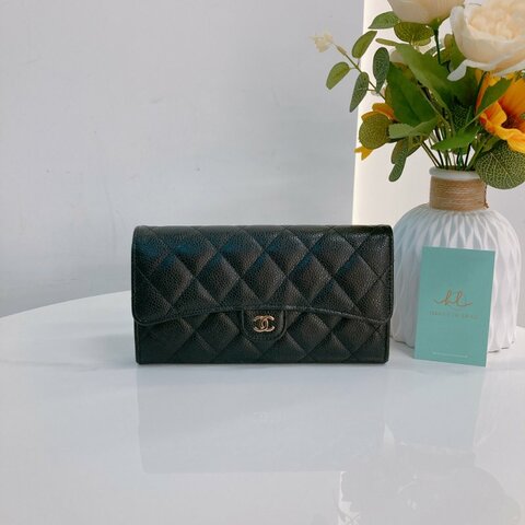 MS0740	Chanel 香奈兒經典長夾 Classic Long Wallet Caviar Black