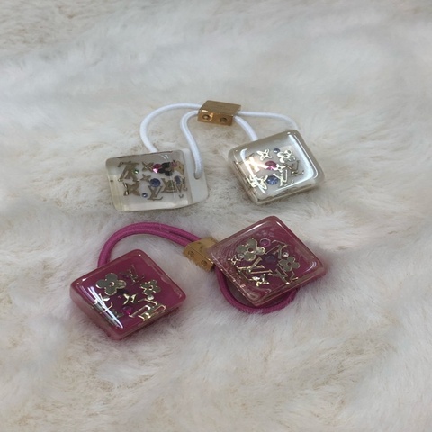 LV 骰仔髮飾橡筋 Set IA626