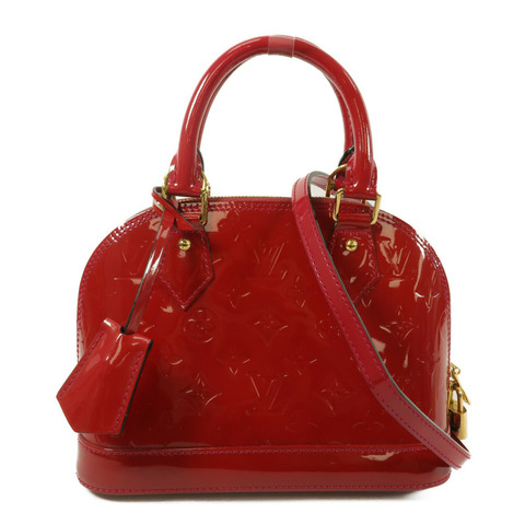 LOUIS VUITTON Monogram Vernis Alma BB手挽肩背兩用袋