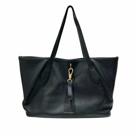 BURBERRY 博柏利 1664524 MEDIUM HONEYBROOK TOTE 托特包 粒面小牛皮 黑色 金釦