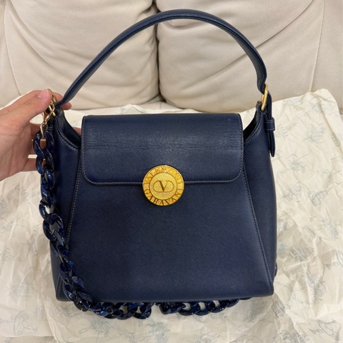 Valentino Garavani 華倫天奴 中古 金幣包 手提包