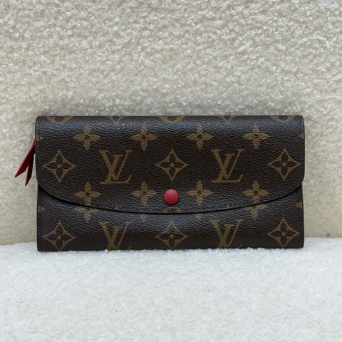 LV 紅色豆豆長夾