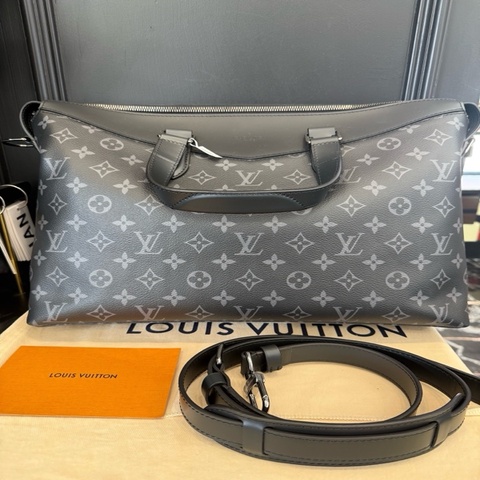 LV 經典黑老花 黑武士 公文包 explore