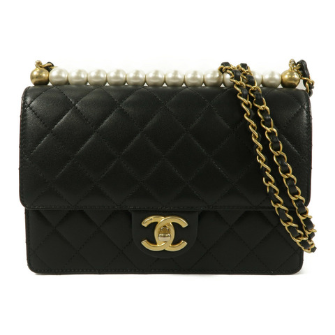 CHANEL 羊皮皮革Chain Shoulder鏈帶肩背袋