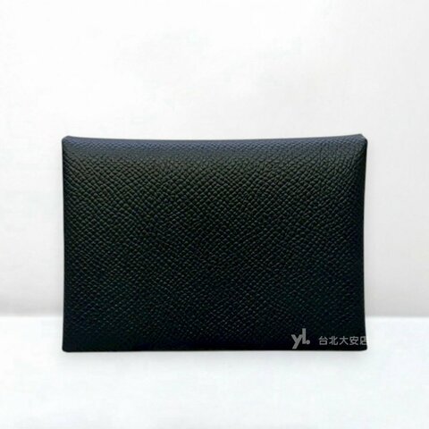 A13269-Hermes Calvi duo 海洋藍Z7 Epson皮對開零錢卡