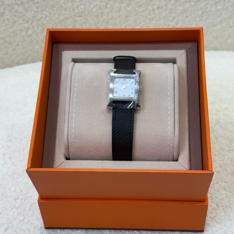 Hermès Heure H 黑銀手錶 25mm