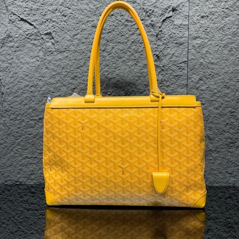 💛Goyard戈雅 bellechasse購物袋小號發財黃托特包單肩包